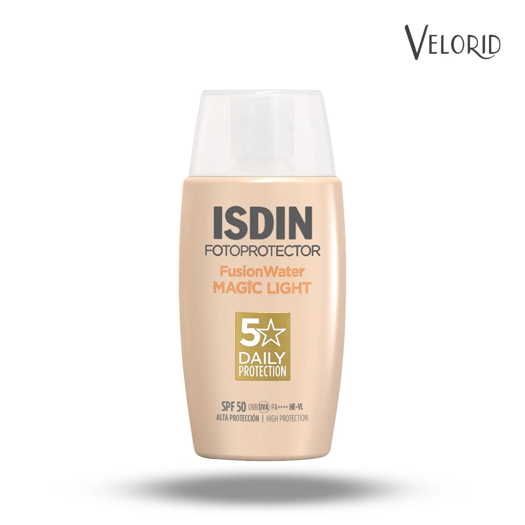 isdin fotoprotector FusionWater magic Light ضد آفتاب ایزدین رنگ لایت